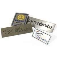 Piocha rectangular esmaltada