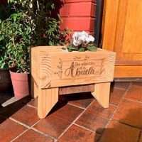 Macetero madera personalizado